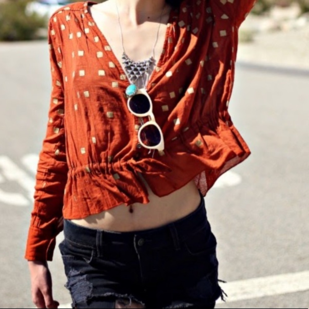 House of Harlow 1960 Dacia Blouse Sz. Small